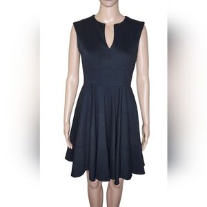 *Shoshanna women's black sleeveless fit and flare mini casual summer dress Sz 2